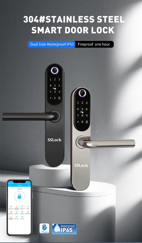 Khóa cửa vân tay, khóa thông minh S68-FACP (APP TTLOCK)