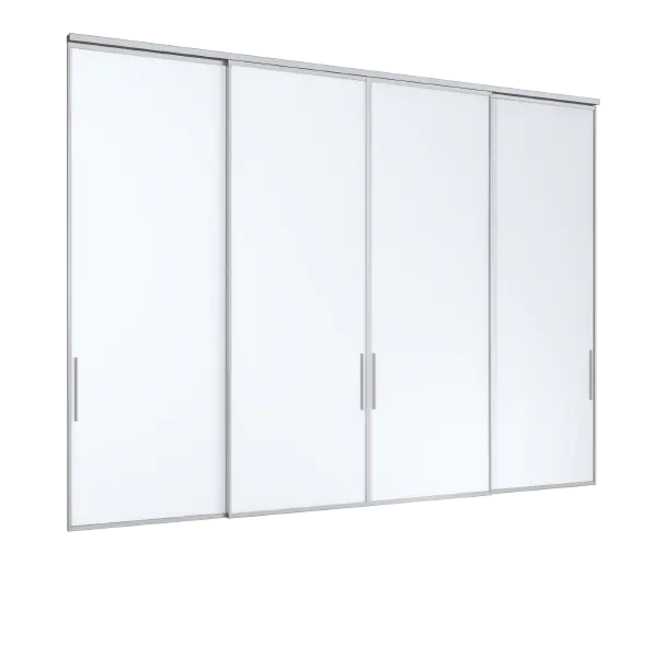 IN16 CỬA ĐI TRƯỢT TREO 4 CÁNH 2 RAY