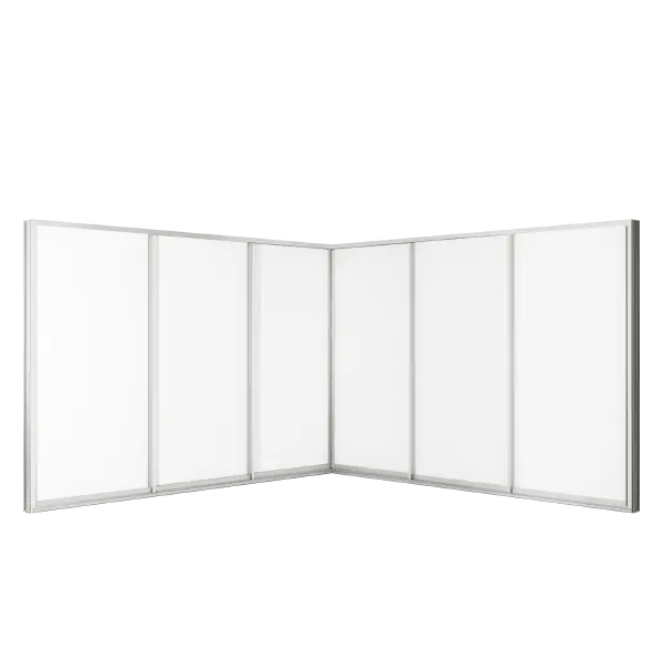 Cửa đi mở trượt góc 6 cánh 3 ray Grants